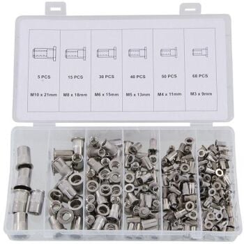 200pc RIVET NUTS ASSORTMENT