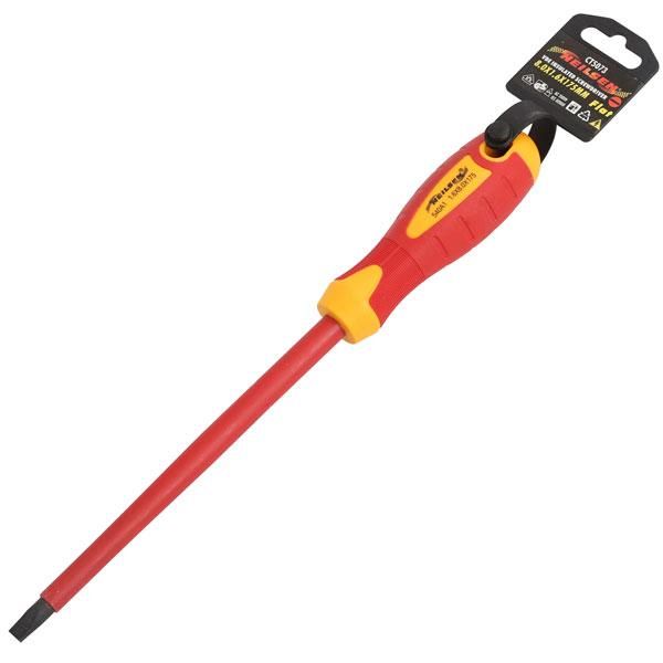 8.0mm x 1.6mm x 175mm FLAT SCREWDRIVER VDE INSULATED (5073)