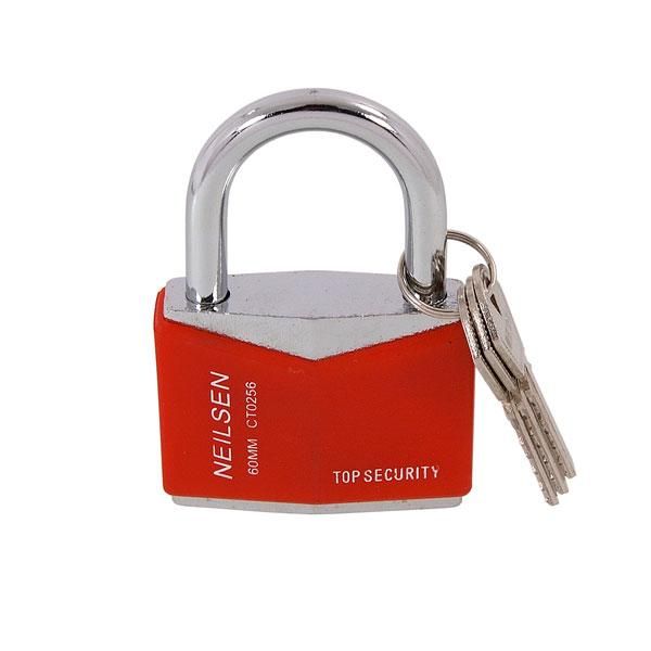 60mm RHOMBIC CHROME PLATED PADLOCK