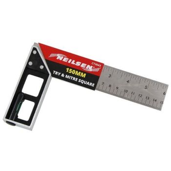 6" TRI MITRE SQUARE SPIRIT LEVEL (3043)