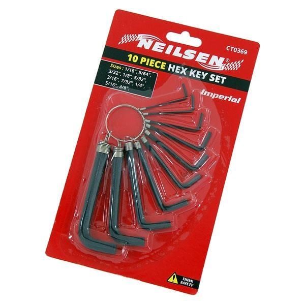 10pc HEX KEY SET (0369)