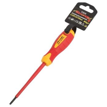 3.5mm x 0.6mm x 100mm FLAT SCREWDRIVER VDE INSULATED (5070)