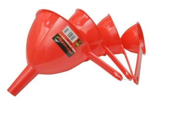 4pc PLASTIC FUNNEL & HANDLE SET (3852)