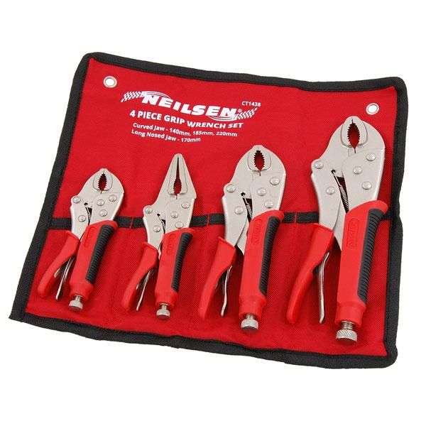 4pc RUBBER GRIP WRENCH SET (1438)