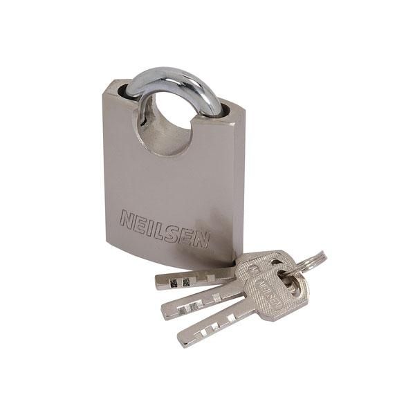 50mm TOP SECURITY PADLOCK LOCK & 3 KEYS (2363)
