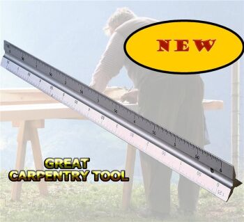 12" ALUMINIUM SCALE RULER (4380)