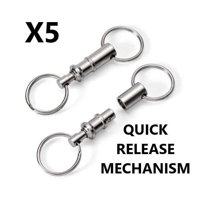 5x BUSHCRAFT CAMPING HIKING QUICK RELEASE KEYRING