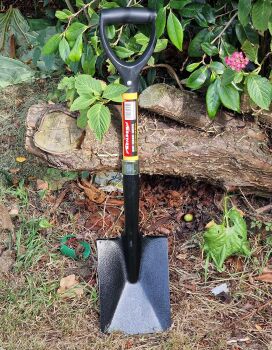 SMALL MINI SQUARE SHOVEL WITH FIBREGLASS HANDLE (0143)