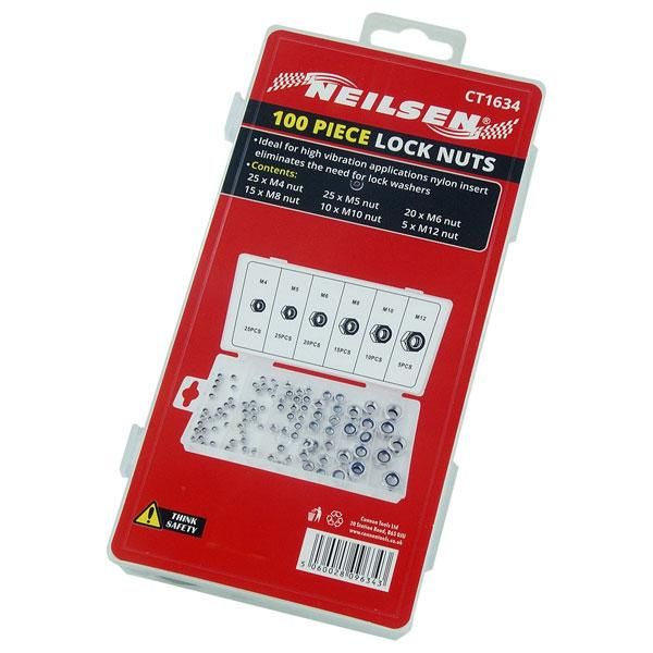 100pc METRIC LOCK NUT SET