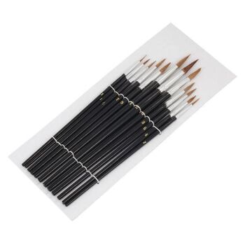 12pc POINTED ARTIST BRUSH SET (0544)