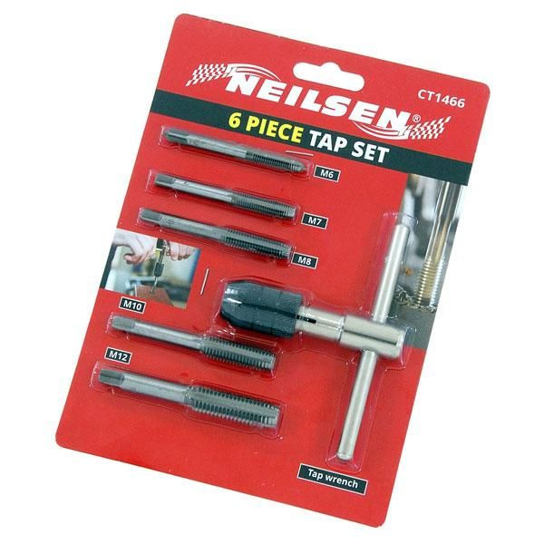 6pc TAP DIE SET WRENCH & QUICK COUPLER TOOL (1466)