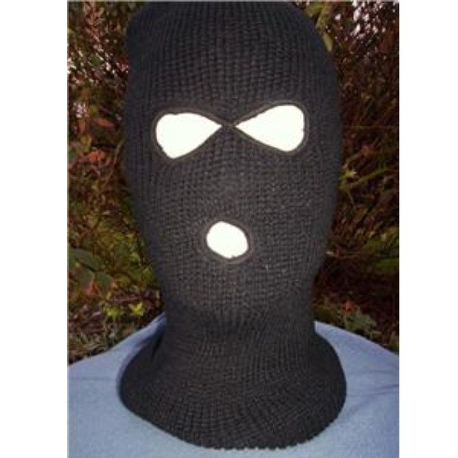 MIL-COM BLACK 3 HOLE BALACLAVA