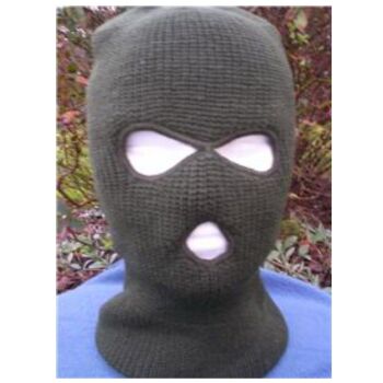MIL-COM GREEN 3 HOLE BALACLAVA