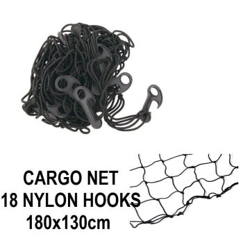 180 x 130cm LARGE CARGO NET 18 HOOKS (4386)