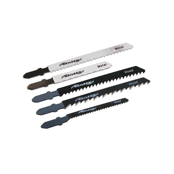 5pc JIGSAW BLADE SET T SHANK WOOD METAL (3120)