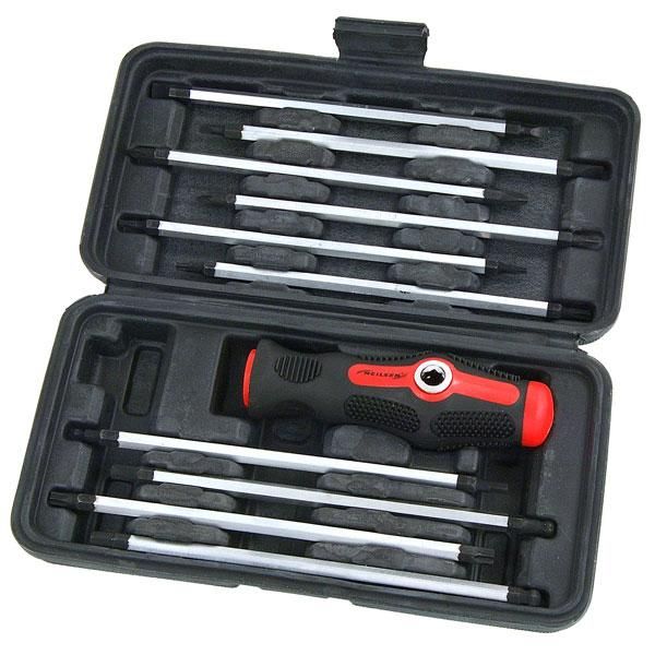 11pc SCREWDRIVER SET STRAIGHT & T BAR HANDLE (4802)
