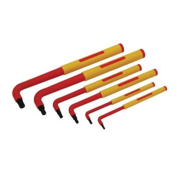 6pc VDE HEX KEY SET LONG ALLEN SET 2.5mm - 8mm (3938)