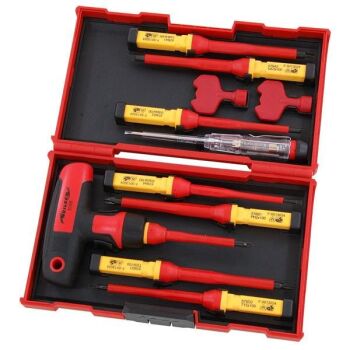 12pc VDE INSULATED T BAR SCREWDRIVER SET (5512)