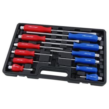12pc POUND THRU SCREWDRIVER SET & CASE (1506)