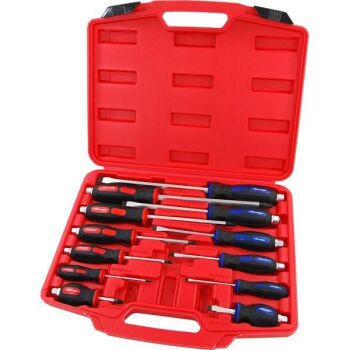 12pc POUND THRU SCREWDRIVER SET & CASE (1427)