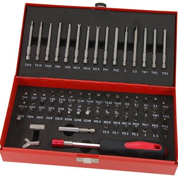75pc SECURITY BIT SET & CASE (1209)
