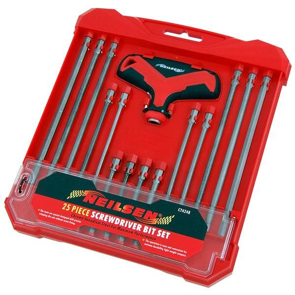 25pc T-HANDLE SCREWDRIVER SET (4248)