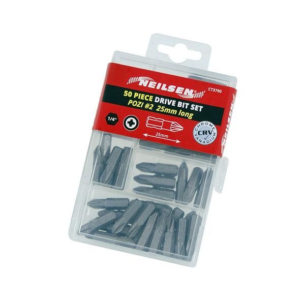50pc 25mm Pz2 BITS IN CASE (3790)