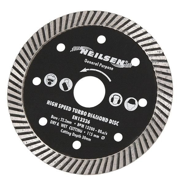 TURBO DIAMOND CUTTING DISC 4-1/2