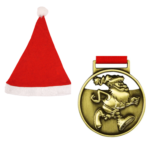 *Santa Run Package - Hat and Medal