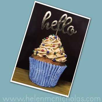 Hello Cupcake Mini Print