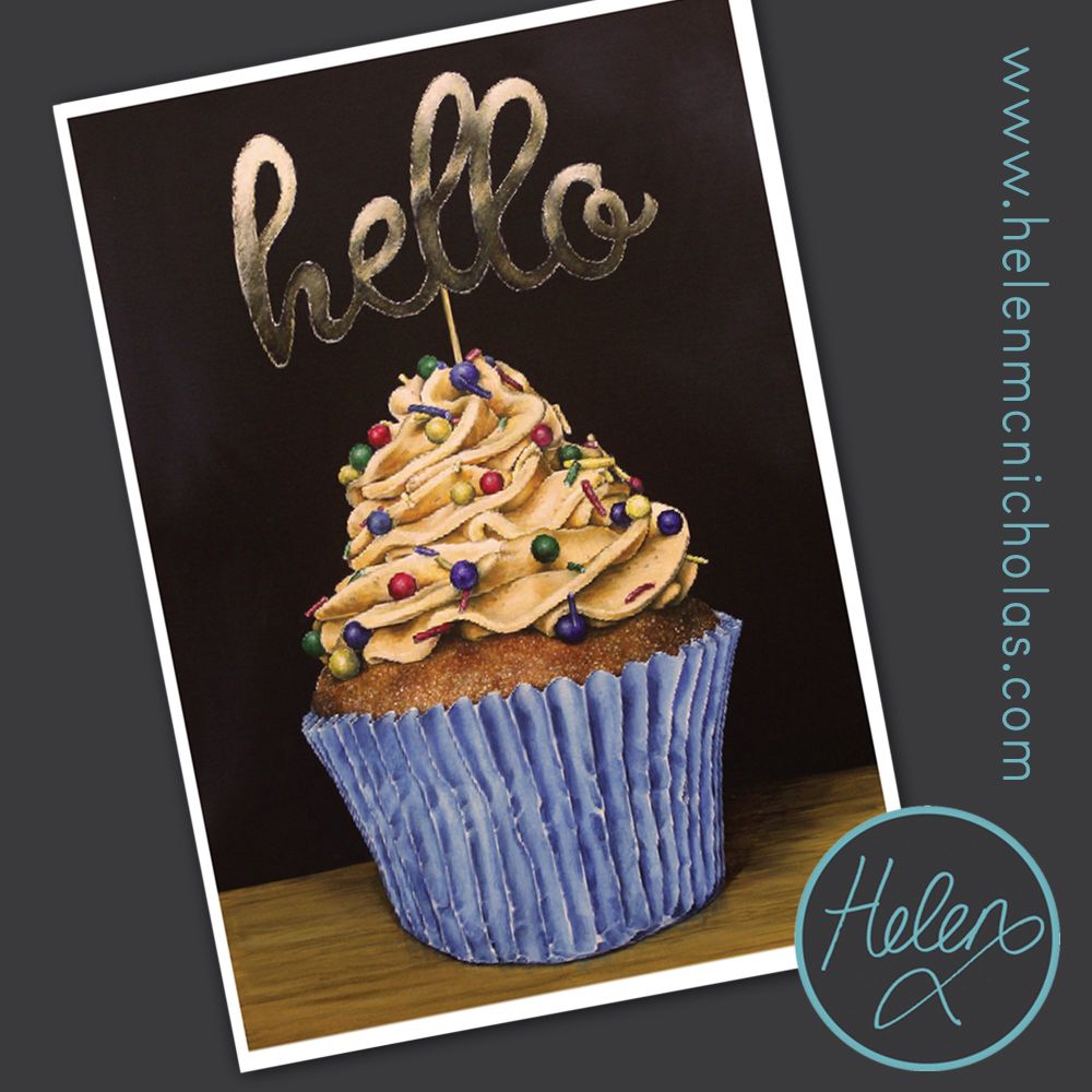 A4 Print - 'Hello Cupcake'