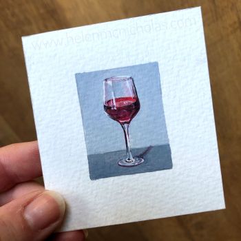 RED WINE - TINY PAINTING