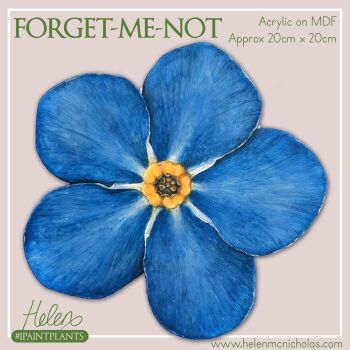 ORIGINAL PAINTING - FORGET-ME-NOT