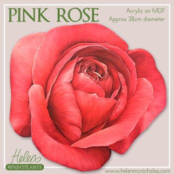 ORIGINAL PAINTING - PINK ROSE