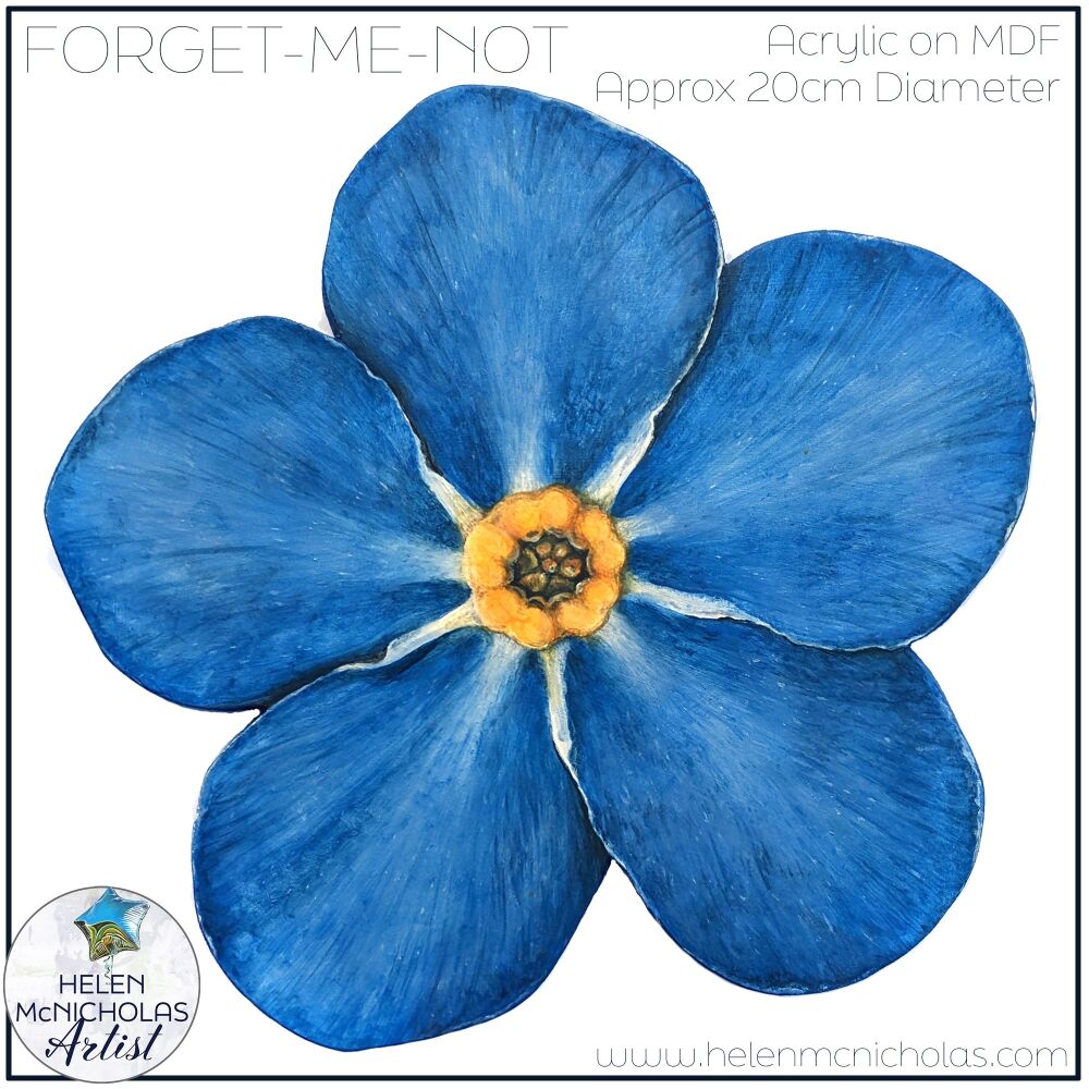 ORIGINAL PAINTING - FORGET-ME-NOT