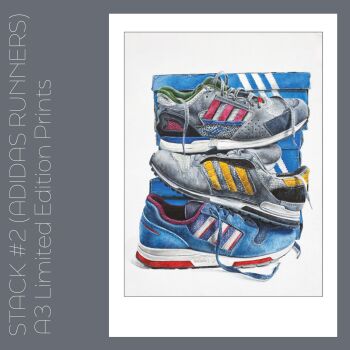 STACK #2 (ADIDAS RUNNERS) - A3 LIMITED EDITION PRINT