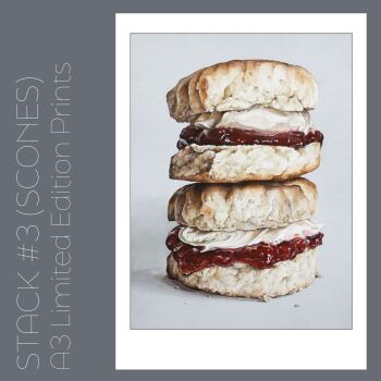 STACK #3 (SCONES) - A3 LIMITED EDITION PRINT