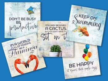 Illustrated Positive Quotes Pack - 10 designs