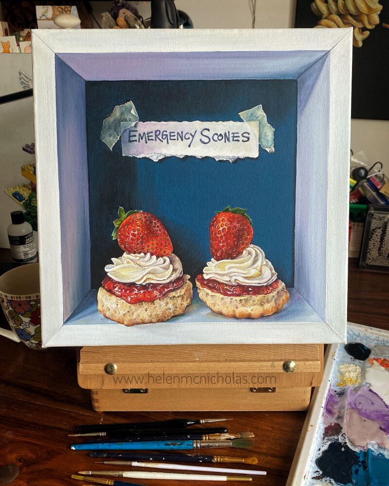 ORIGINAL PAINTING - EMERGENCY SCONES