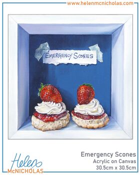 ORIGINAL PAINTING - EMERGENCY SCONES