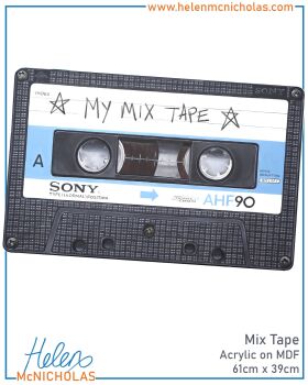 ORIGINAL PAINTING - MIX TAPE