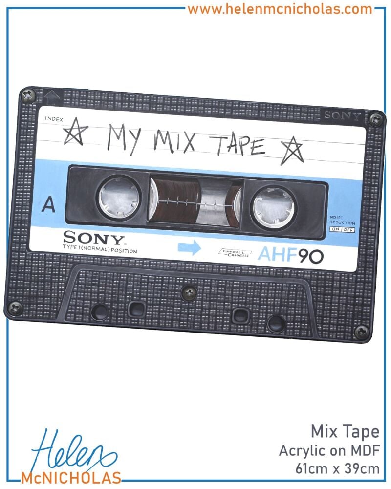 ORIGINAL PAINTING - MIX TAPE