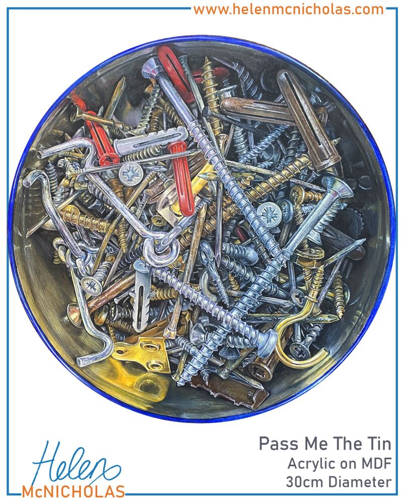 ORIGINAL PAINTING- PASS ME THE TIN