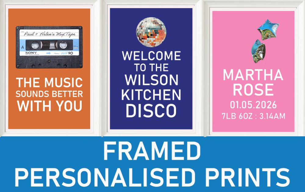 FRAMED PERSONALISED PRINTS