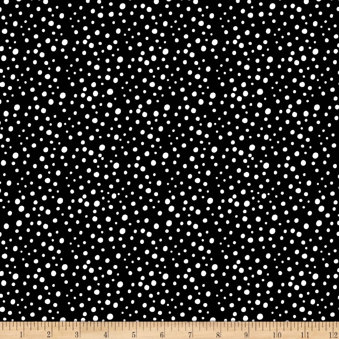 Dot Dot Dot white on black