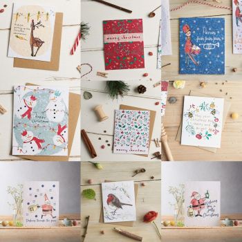 Bundle of 10 Christmas Cards by Hannah Marchant