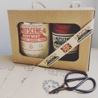 Twine Tin Gift Set With Scissors and 3 Packets of Seeds
