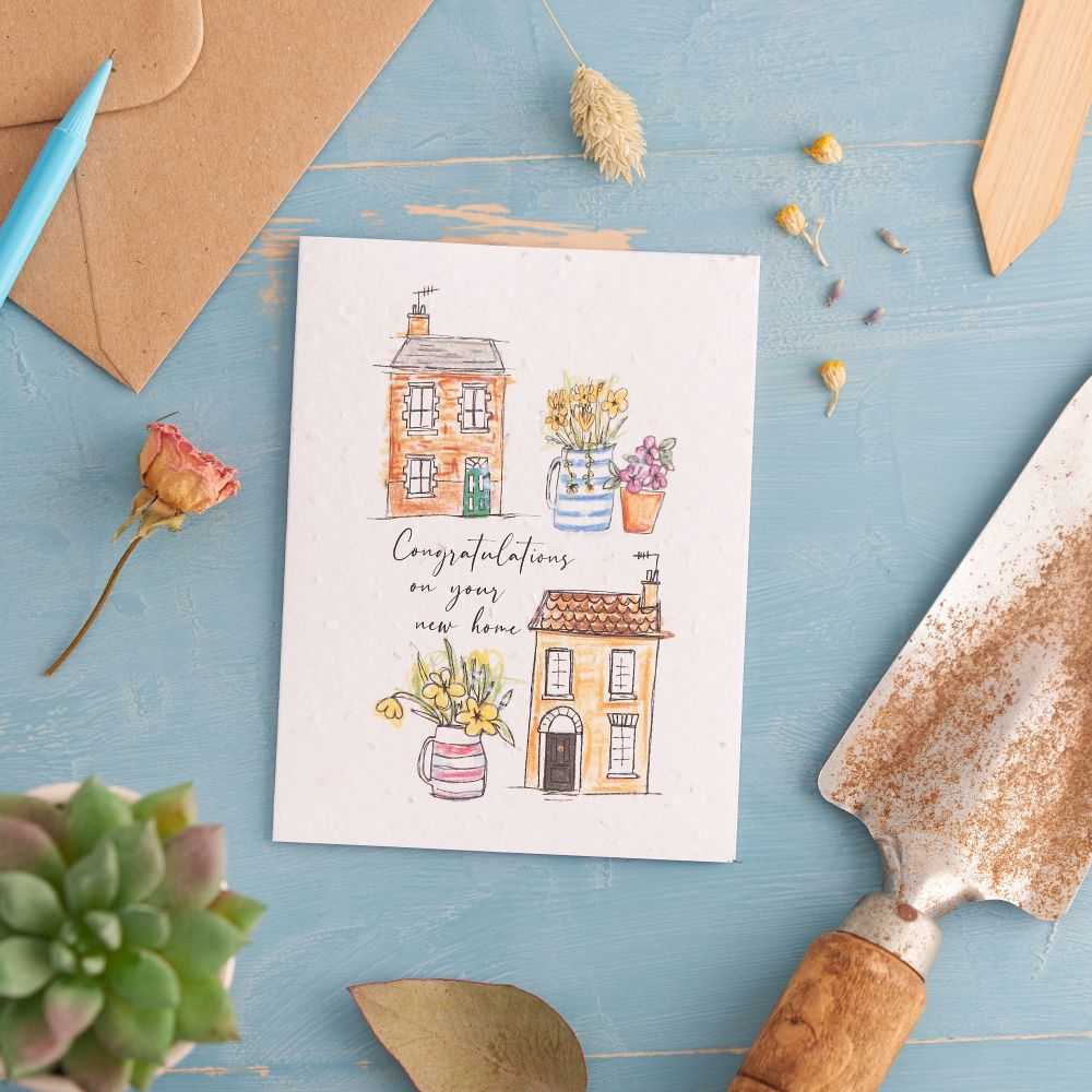 Congratulations on Your New Home Card by Hannah Marchant