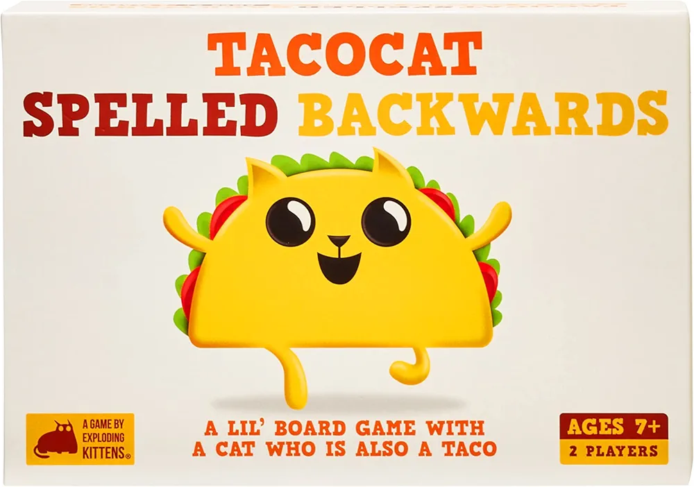 Tacocat Spelled Backwards Card Game by Exploding Kittens