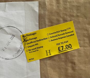 no postage charge for amy